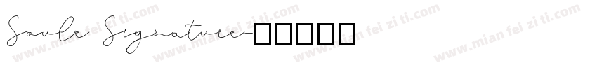 Soule Signature字体转换